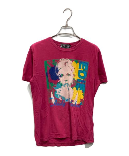 Andy Warhol by HYSTERIC GLAMOUR（アンディーウォーホルバイヒステリックグラマー）Andy Warhol by HYSTERIC GLAMOUR (アンディーウォーホルバイヒステリックグラマー) EDIE W FLOWERS Tee ピンク サイズ:Ｓの古着・服飾アイテム