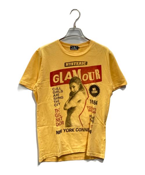 Hysteric Glamour（ヒステリックグラマー）Hysteric Glamour (ヒステリックグラマー) ガールプリントTシャツ イエロー サイズ:Ｓの古着・服飾アイテム