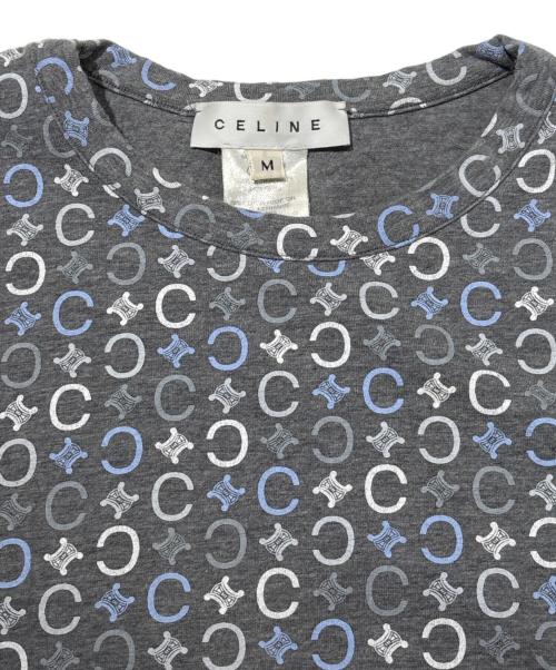 CELINE（セリーヌ）CELINE (セリーヌ) 総柄カットソー グレー サイズ:Mの古着・服飾アイテム
