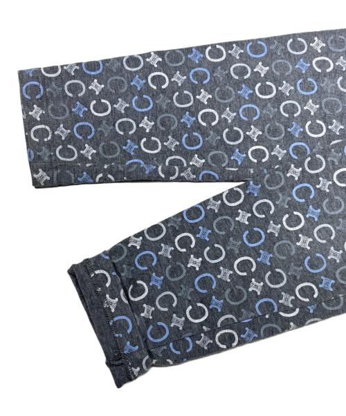 CELINE（セリーヌ）CELINE (セリーヌ) 総柄カットソー グレー サイズ:Mの古着・服飾アイテム