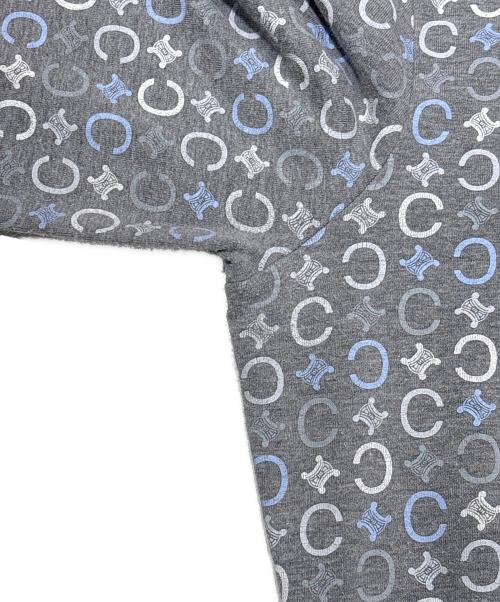CELINE（セリーヌ）CELINE (セリーヌ) 総柄カットソー グレー サイズ:Mの古着・服飾アイテム