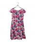 LAURA ASHLEY（ローラ アシュレイ）の古着「花柄フレンチスリーブワンピース」｜レッド