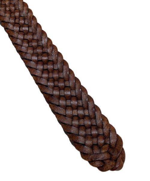 POLO RALPH LAUREN（ポロ・ラルフローレン）POLO RALPH LAUREN (ポロ・ラルフローレン) メッシュレザーベルト ブラウンの古着・服飾アイテム