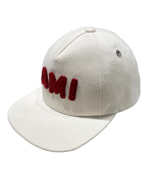 AMI Alexandre Mattiussi（アミアレクサンドルマテュッシ）AMI Alexandre Mattiussi (アミアレクサンドルマテュッシ) パッチ トラッカーキャップ アイボリー サイズ:-の古着・服飾アイテム