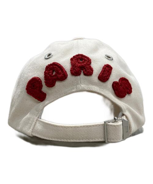 AMI Alexandre Mattiussi（アミアレクサンドルマテュッシ）AMI Alexandre Mattiussi (アミアレクサンドルマテュッシ) パッチ トラッカーキャップ アイボリー サイズ:-の古着・服飾アイテム