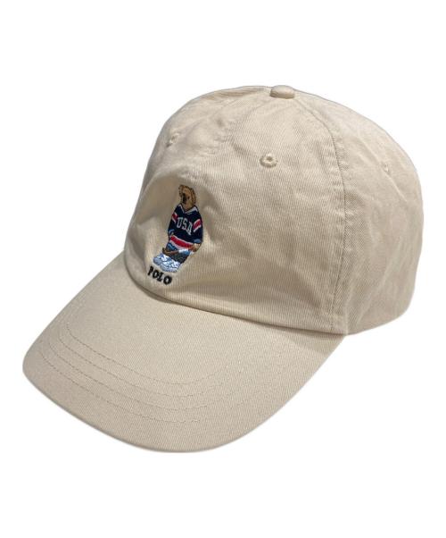 POLO RALPH LAUREN（ポロ・ラルフローレン）POLO RALPH LAUREN (ポロ・ラルフローレン) ポロベアキャップ ベージュの古着・服飾アイテム