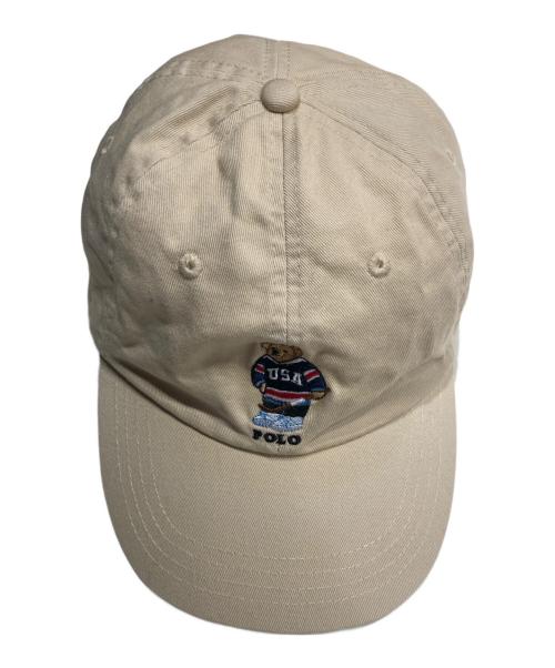 POLO RALPH LAUREN（ポロ・ラルフローレン）POLO RALPH LAUREN (ポロ・ラルフローレン) ポロベアキャップ ベージュの古着・服飾アイテム