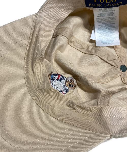 POLO RALPH LAUREN（ポロ・ラルフローレン）POLO RALPH LAUREN (ポロ・ラルフローレン) ポロベアキャップ ベージュの古着・服飾アイテム
