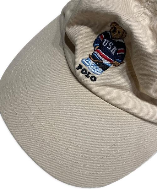 POLO RALPH LAUREN（ポロ・ラルフローレン）POLO RALPH LAUREN (ポロ・ラルフローレン) ポロベアキャップ ベージュの古着・服飾アイテム