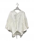 URBAN RESEARCH DOORSアーバンリサーチドアーズ）の古着「リネンドロストドルマンブラウス」｜ホワイト