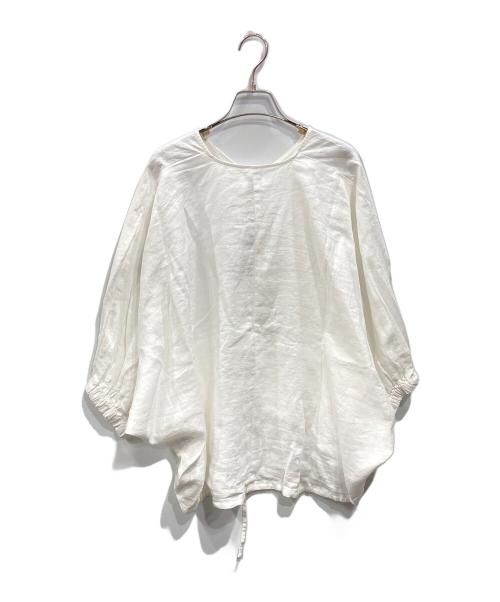 URBAN RESEARCH DOORS（アーバンリサーチドアーズ）URBAN RESEARCH DOORS (アーバンリサーチドアーズ) リネンドロストドルマンブラウス ホワイト サイズ:M 未使用品の古着・服飾アイテム