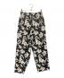 URBAN RESEARCH DOORS (アーバンリサーチドアーズ) リネンレーヨンフラワープリントパンツ ブラック サイズ:M 未使用品：5000円