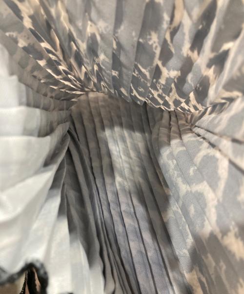 CELERI（セルリ）CELERI (セルリ) レオパードプリーツトートバッグ ブラック×ベージュの古着・服飾アイテム