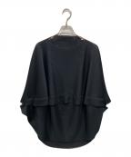 me ISSEY MIYAKEミーイッセイ ミヤケ）の古着「サークルカットソー」｜ブラック