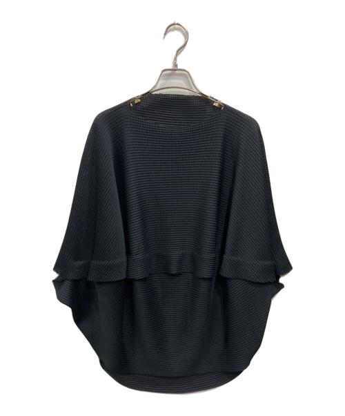 me ISSEY MIYAKE（ミーイッセイ ミヤケ）me ISSEY MIYAKE (ミーイッセイ ミヤケ) サークルカットソー ブラック サイズ:表記なしの古着・服飾アイテム