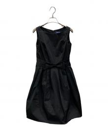 M'S GRACY（エムズグレイシー）の古着「リボンノースリーブワンピース」｜ブラック