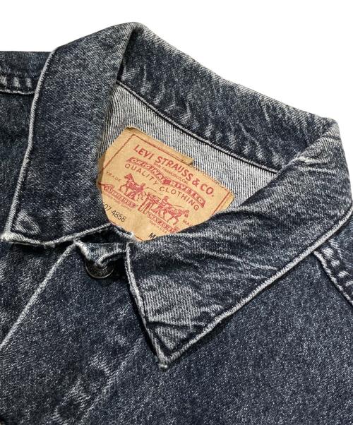 LEVI'S（リーバイス）LEVI'S (リーバイス) 先染めブラックデニムジャケット グレー サイズ:Mの古着・服飾アイテム