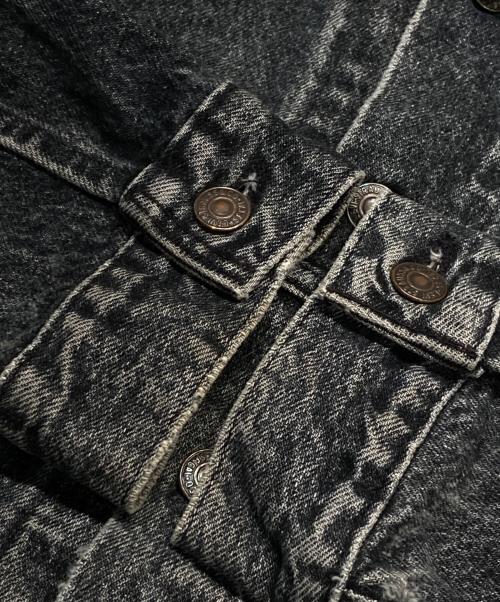 LEVI'S（リーバイス）LEVI'S (リーバイス) 先染めブラックデニムジャケット グレー サイズ:Mの古着・服飾アイテム