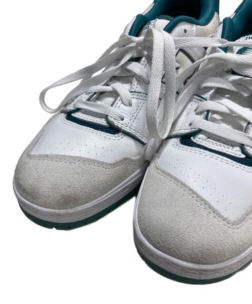 NEW BALANCE（ニューバランス）NEW BALANCE (ニューバランス) ローカットスニーカー ホワイト×グリーン サイズ:27.5㎝の古着・服飾アイテム
