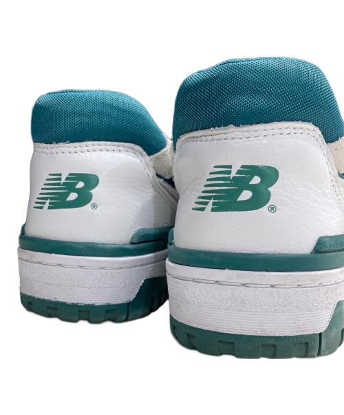 NEW BALANCE（ニューバランス）NEW BALANCE (ニューバランス) ローカットスニーカー ホワイト×グリーン サイズ:27.5㎝の古着・服飾アイテム