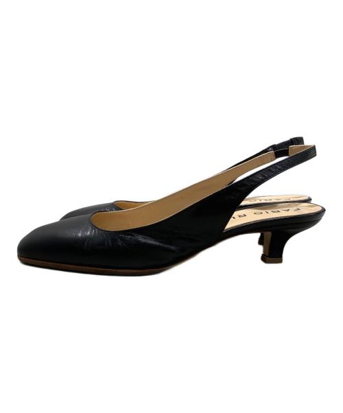 FABIO RUSCONI（ファビオルスコーニ）FABIO RUSCONI (ファビオルスコーニ) バックバンドパンプス ブラック サイズ:38の古着・服飾アイテム