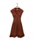 Mystradaマイストラーダ）の古着「レースガウンワンピース」｜ブラウン