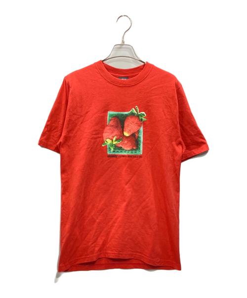 stussy（ステューシー）stussy (ステューシー) BERRIES Tee レッド サイズ:Ｓの古着・服飾アイテム