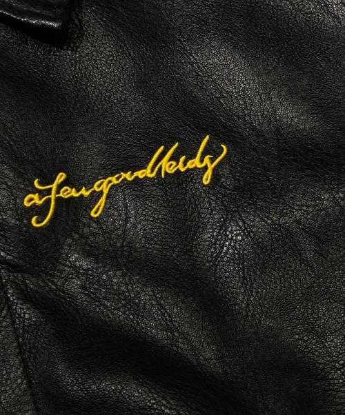 A FEW GOOD KIDS（アフューグッドキッズ）A FEW GOOD KIDS (アフューグッドキッズ) エコレザージャケット ブラック サイズ:Lの古着・服飾アイテム