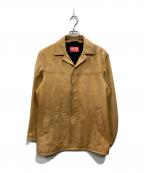 DIESELディーゼル）の古着「レザージャケット」｜ベージュ