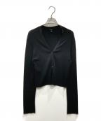 theoryセオリー）の古着「New Dress Up Cropped V Cardi」｜ブラック