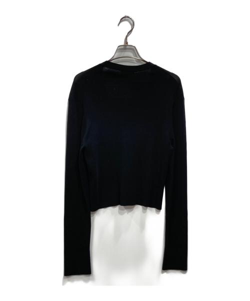 theory（セオリー）theory (セオリー) New Dress Up Cropped V Cardi ブラック サイズ:Lの古着・服飾アイテム