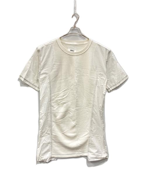 MM6 Maison Margiela（エムエムシックスメゾンマルジェラ）MM6 Maison Margiela (エムエムシックスメゾンマルジェラ) 半袖ワンピース ホワイト サイズ:Mの古着・服飾アイテム