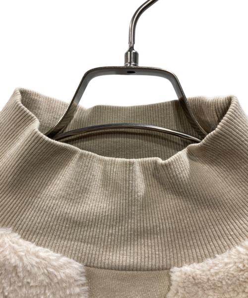 Ameri（アメリ）Ameri (アメリ) ファースウェット ベージュ サイズ:Fの古着・服飾アイテム