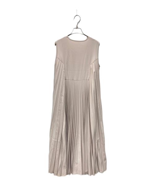 L'Or（ロル）L'Or (ロル) ノースリーブプリーツワンピース ベージュ サイズ:Fの古着・服飾アイテム