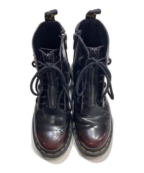 Dr.Martens（ドクターマーチン）Dr.Martens (ドクターマーチン) 1460 pascal frnt zip ブラック×ワインレッド サイズ:23㎝の古着・服飾アイテム