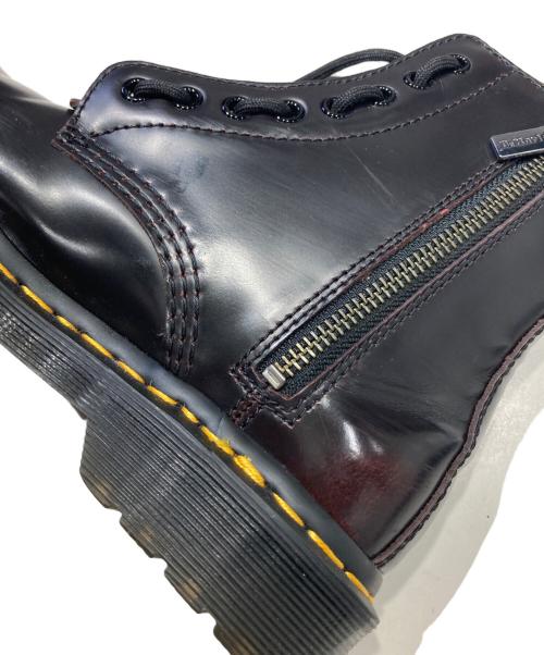 Dr.Martens（ドクターマーチン）Dr.Martens (ドクターマーチン) 1460 pascal frnt zip ブラック×ワインレッド サイズ:23㎝の古着・服飾アイテム