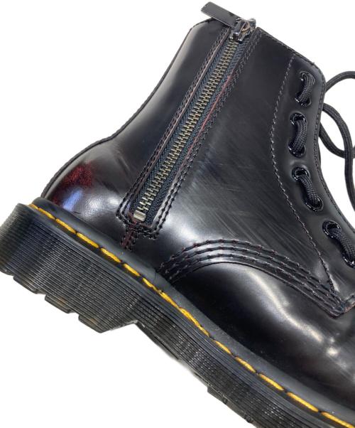 Dr.Martens（ドクターマーチン）Dr.Martens (ドクターマーチン) 1460 pascal frnt zip ブラック×ワインレッド サイズ:23㎝の古着・服飾アイテム
