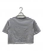 SAINT JAMESセントジェームス）の古着「ウェッソンボーダーカットソー」｜ホワイト×ネイビー