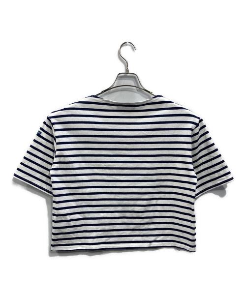 SAINT JAMES（セントジェームス）SAINT JAMES (セントジェームス) ウェッソンボーダーカットソー ホワイト×ネイビー サイズ:XSの古着・服飾アイテム