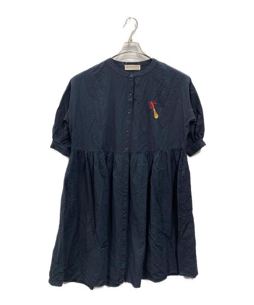 Donguri Closet（-）Donguri Closet (-) シャツワンピース ネイビー サイズ:Freeの古着・服飾アイテム