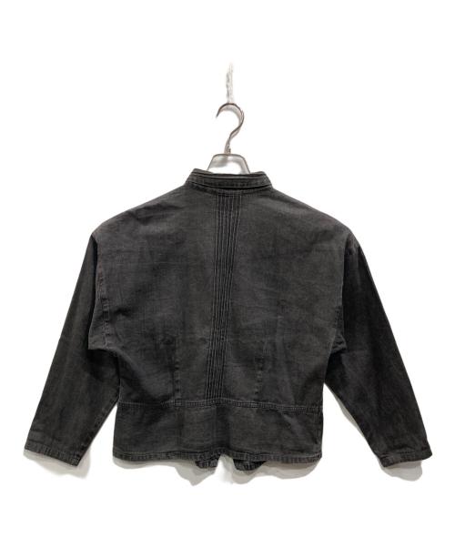 YACCO MARICARD（ヤッコマリカルド）YACCO MARICARD (ヤッコマリカルド) ピンタックデニムシャツ グレー サイズ:表記なしの古着・服飾アイテム