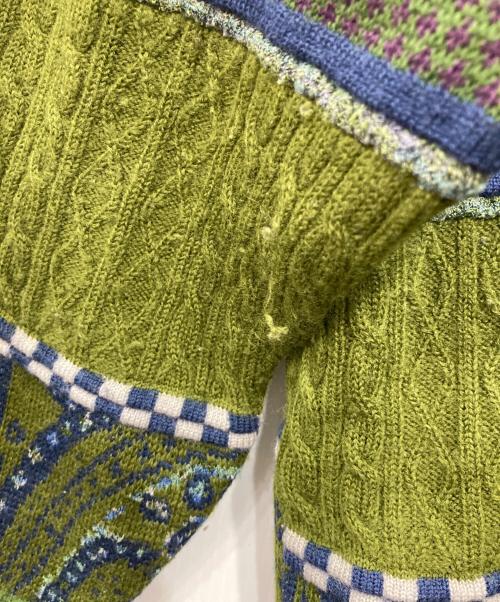 KENZO GOLF（ケンゾー ゴルフ）KENZO GOLF (ケンゾー ゴルフ) デザインニット グリーン サイズ:SIZE4の古着・服飾アイテム