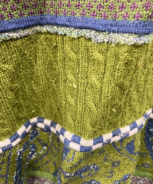 KENZO GOLF（ケンゾー ゴルフ）KENZO GOLF (ケンゾー ゴルフ) デザインニット グリーン サイズ:SIZE4の古着・服飾アイテム