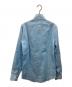 finamore (フィナモレ) リネンホリゾンタルカラーシャツ スカイブルー サイズ:S：8000円