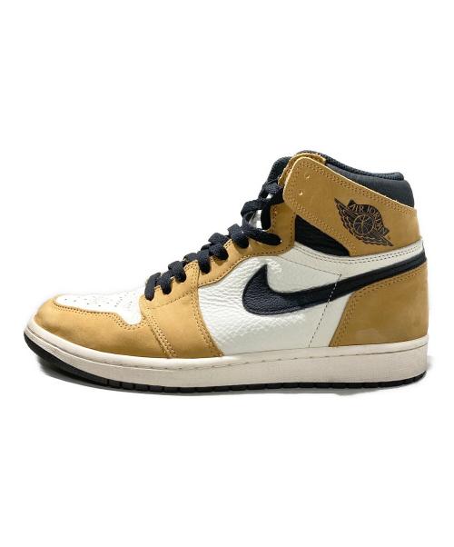 NIKE（ナイキ）NIKE (ナイキ) AIR JORDAN 1 RETRO ROOKIE OF THE YEAR ホワイト×ブラウン サイズ:28の古着・服飾アイテム