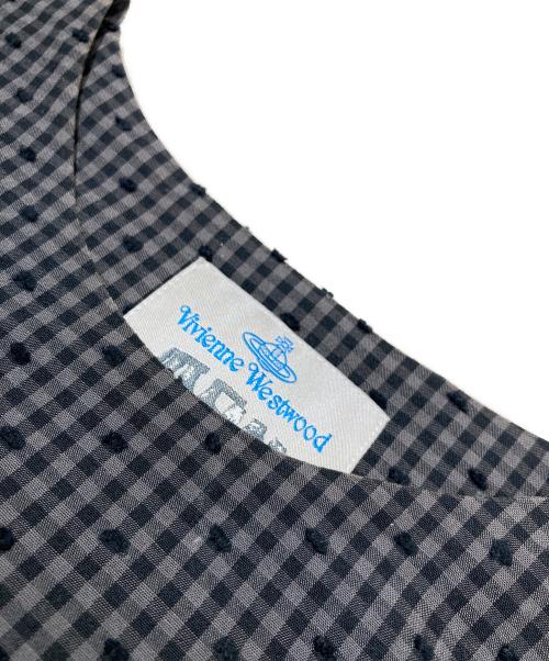 Vivienne Westwood man（ヴィヴィアン ウェストウッド マン）Vivienne Westwood man (ヴィヴィアン ウェストウッド マン) チェックデザインプルオーバーシャツ グレー サイズ:46の古着・服飾アイテム