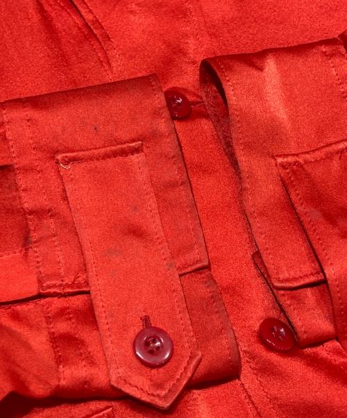 Yohji Yamamoto pour homme（ヨウジヤマモト プールオム）Yohji Yamamoto pour homme (ヨウジヤマモト プールオム) シルクシャツ レッド サイズ:3の古着・服飾アイテム