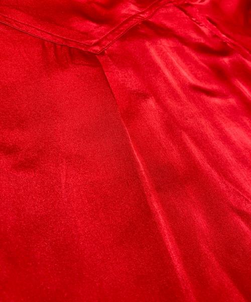 Yohji Yamamoto pour homme（ヨウジヤマモト プールオム）Yohji Yamamoto pour homme (ヨウジヤマモト プールオム) シルクシャツ レッド サイズ:3の古着・服飾アイテム