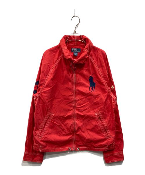 POLO RALPH LAUREN（ポロ・ラルフローレン）POLO RALPH LAUREN (ポロ・ラルフローレン) ジップアップジャケット レッド サイズ:不明の古着・服飾アイテム