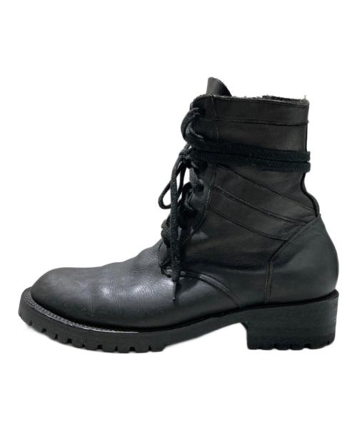 ISAMU KATAYAMA BACKLASH（イサムカタヤマ･バックラッシュ）ISAMU KATAYAMA BACKLASH (イサムカタヤマ・バックラッシュ) ダブルショルダーコンバットブーツ ブラック サイズ:27の古着・服飾アイテム